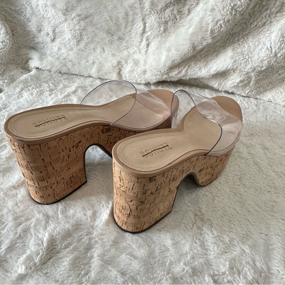 Schutz Arien Wedge In Neutral - - Picture 5 of 5